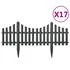  Borduri de gazon, 17 buc., antracit, 10 m, PP