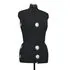  Formă pentru rochie femeie reglabilă negru, dimensiune M 40-46
