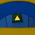  Cort de camping, 4 persoane, bleumarin/galben