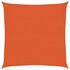  Pânză parasolar, portocaliu, 2x2, m HDPE, 160 g/m²