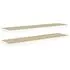  Rafturi perete suspendate 2 buc. stejar/alb 90x23,5x3,8 cm MDF