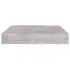  Raft de perete suspendat, gri beton, 23x23,5x3,8 cm, MDF