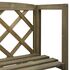  Spalier cu rafturi, gri, 55x30x140 cm, lemn masiv brad