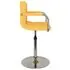 Scaun de bar, galben, material textil