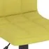  Scaun de bar, verde, material textil
