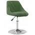  Scaune de bucătărie pivotante, 2 buc., verde închis, catifea