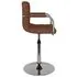  Scaun de bar, maro, material textil