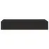  Dulapuri de perete cu sertare 2 buc. negru 60x23,5x10 cm MDF