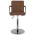 Scaun de bar, maro, material textil