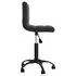  Scaun de birou pivotant, negru, catifea