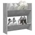  Pantofar de perete, gri beton, 60x18x60 cm, PAL