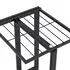  Suport pentru flori cu 4 nivele, negru, 43x22x76 cm, metal