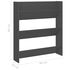  Pantofar de perete, negru, 80x18x90 cm, PAL