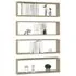  Rafturi de perete cub, 4 buc., stejar sonoma, 80x15x26,5cm lemn