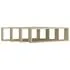  Rafturi de perete cub, 4 buc., stejar sonoma, 80x15x26,5cm lemn
