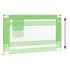  Balustradă de protecție pat copii, verde, 120x25 cm, textil