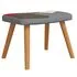  Scaun balansoar cu taburet, mozaic, material textil