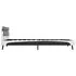  Cadru de pat cu LED, gri, 140 x 200 cm, piele artificială