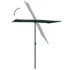  Umbrelă de soare de grădină, stâlp aluminiu, verde, 180x110 cm