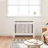 Mască de calorifer încălzire, dulap radiator, alb, 112 cm, MDF