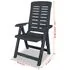  Set mobilier bistro, 3 piese, antracit, plastic