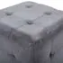  Taburet, 2 buc., gri, 30x30x30 cm, piele întoarsă ecologică