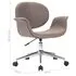  Scaun de birou pivotant, gri taupe, material textil