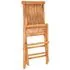  Set mobilier bistro cu perne antracit, 3 piese, lemn masiv tec