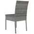  Set mobilier de grădină, 7 piese, gri, poliratan