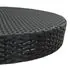  Set mobilier bar de grădină cu perne, 5 piese, negru, poliratan