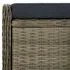  Set mobilier de exterior cu perne, 9 piese, maro, poliratan