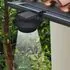  Lămpi solare de exterior pentru gard, 12 buc., negru, LED