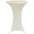  Husă de masă cu picior, 4 buc., crem, Ø60 cm, elastic