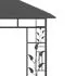  Pavilion cu plasă anti-țânțari&lumini LED, antracit, 3x3x2,73 m
