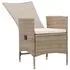 Set mobilier de grădină, 7 piese, bej, poliratan