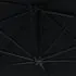  Umbrelă de soare de perete cu stâlp metalic, negru, 300 cm
