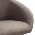  Scaune de sufragerie, 6 buc., gri taupe, material textil