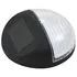  Lămpi solare de exterior cu LED-uri, 12 buc., negru, rotund