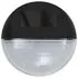  Lămpi solare de exterior cu LED-uri, 12 buc., negru, rotund