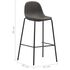  Set mobilier de bar, 5 piese, gri închis, material textil