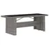  Set mobilier de exterior cu perne, 11 piese, gri, poliratan