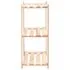  Etajere cu 3 niveluri, 10 buc., 60x38x90 cm, pin masiv, 150 kg
