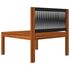  Set mobilier grădină cu perne, crem, 6 piese, lemn masiv acacia