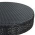  Set mobilier bar de grădină cu perne, 3 piese, negru, poliratan