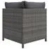  Set mobilier de grădină cu perne, 6 piese, gri, poliratan