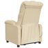  Fotoliu rabatabil electric, crem, material textil
