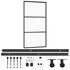  Ușă glisantă cu set feronerie, 102x205 cm, sticlă ESG/aluminiu