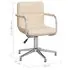  Scaun de bucătărie pivotant, crem, material textil