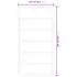  Ușă glisantă cu set feronerie, 102x205 cm, sticlă ESG/aluminiu
