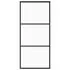  Ușă glisantă cu set feronerie, 90x205 cm, sticlă ESG/aluminiu
